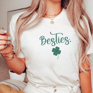 Best Friend Matching St Patrick_s Day Shirts,Besties Saint Patrick_s Day TShirts